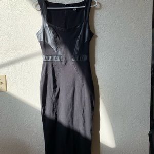 Zac Posen size 6 black midi dress